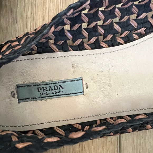 Prada leather woven flats - Picture 5 of 5